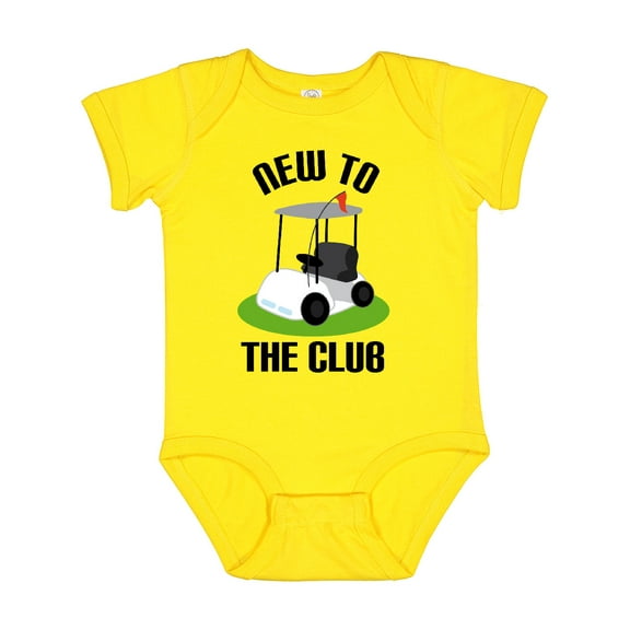 Inktastic Baby Golfing New to the Club Boys or Girls Baby Bodysuit