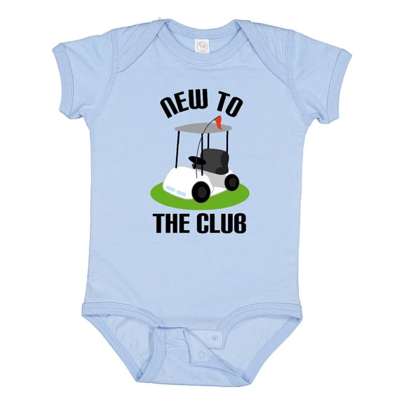 Inktastic Baby Golfing New to the Club Boys or Girls Baby Bodysuit