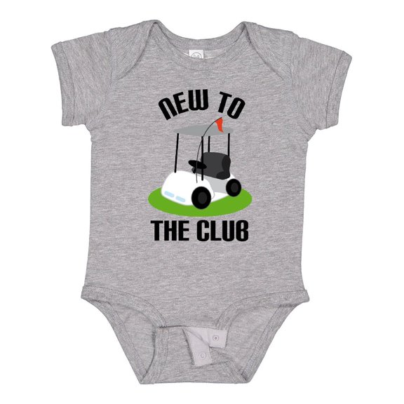 Inktastic Baby Golfing New to the Club Boys or Girls Baby Bodysuit