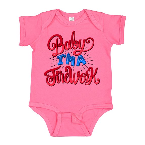 Inktastic Baby Im a Firework Hand Lettered Boys or Girls Baby Bodysuit