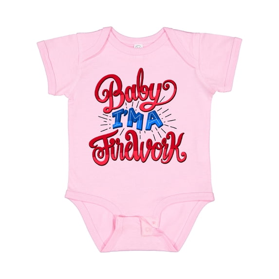 Inktastic Baby Im a Firework Hand Lettered Boys or Girls Baby Bodysuit