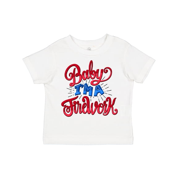 Inktastic Baby Im a Firework Hand Lettered Boys or Girls Toddler T-Shirt