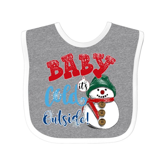 Inktastic Baby It's Cold Outside Boys or Girls Baby Bib