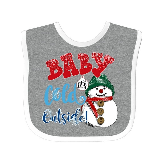 Inktastic Baby It's Cold Outside Boys or Girls Baby Bib