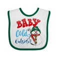 thumbnail image 1 of Inktastic Baby It's Cold Outside Boys or Girls Baby Bib, 1 of 4