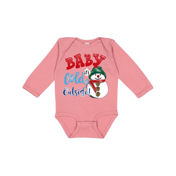 Inktastic Baby It's Cold Outside Boys or Girls Long Sleeve Baby Bodysuit