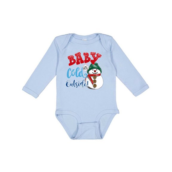 Inktastic Baby It's Cold Outside Boys or Girls Long Sleeve Baby Bodysuit