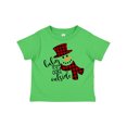 thumbnail image 1 of Inktastic Baby It's Cold Outside Cute Snowman in Plaid Print Boys or Girls Toddler T-Shirt, 1 of 5
