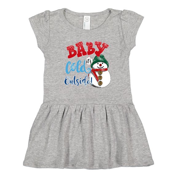Inktastic Baby It's Cold Outside Girls Toddler Dress