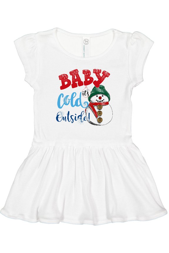 Baby It's Cold Outside Girls Toddler Dress