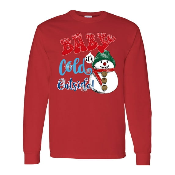 Inktastic Baby It's Cold Outside Long Sleeve T-Shirt