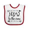 thumbnail image 1 of Inktastic Baby New to the Crew Arrows Boys or Girls Baby Bib, 1 of 4