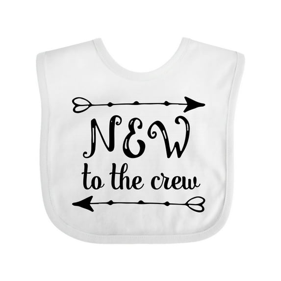 Inktastic Baby New to the Crew Arrows Boys or Girls Baby Bib