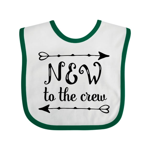 Inktastic Baby New to the Crew Arrows Boys or Girls Baby Bib