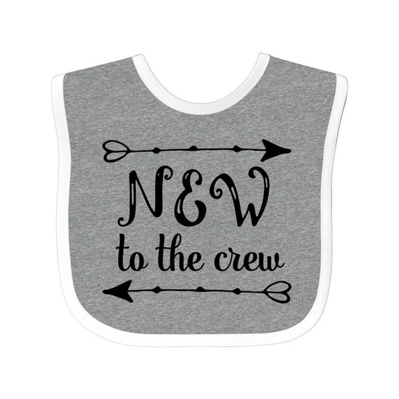 Inktastic Baby New to the Crew Arrows Boys or Girls Baby Bib