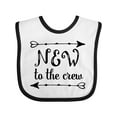 thumbnail image 1 of Inktastic Baby New to the Crew Arrows Boys or Girls Baby Bib, 1 of 4