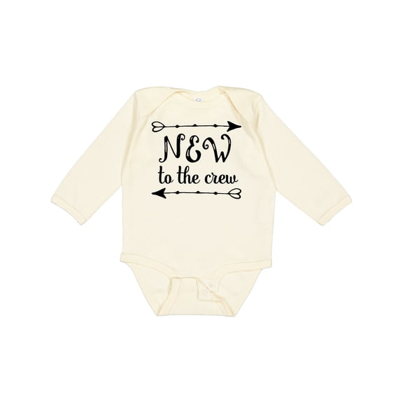 Inktastic Baby New to the Crew Arrows Boys or Girls Long Sleeve Baby Bodysuit