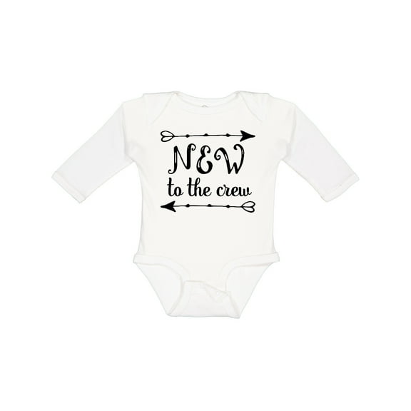 Inktastic Baby New to the Crew Arrows Boys or Girls Long Sleeve Baby Bodysuit