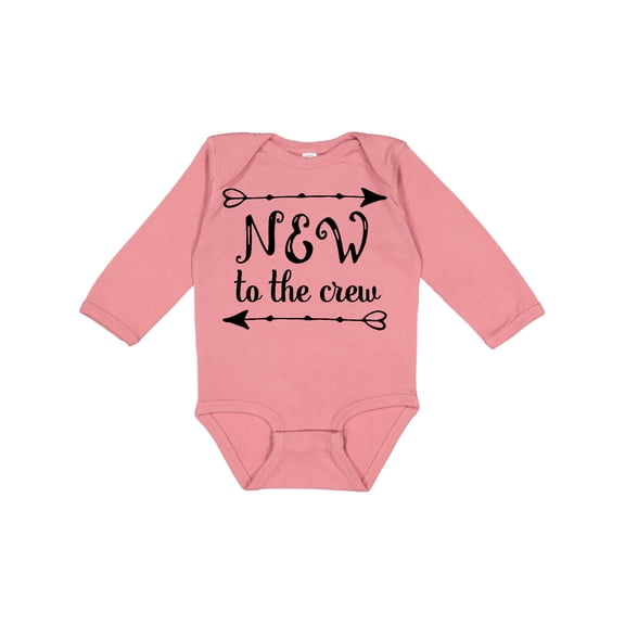 Inktastic Baby New to the Crew Arrows Boys or Girls Long Sleeve Baby Bodysuit