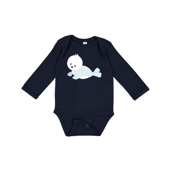 Inktastic Baby Seal Boys or Girls Long Sleeve Baby Bodysuit