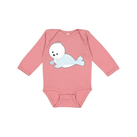 Inktastic Baby Seal Boys or Girls Long Sleeve Baby Bodysuit