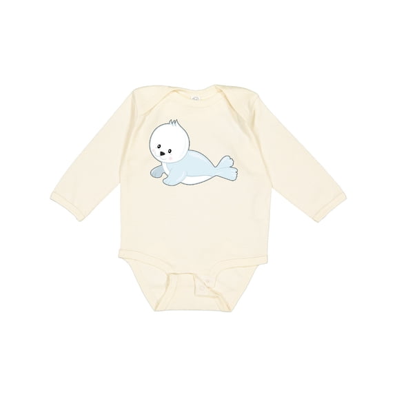 Inktastic Baby Seal Boys or Girls Long Sleeve Baby Bodysuit