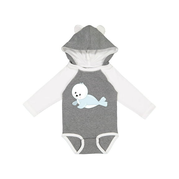 Inktastic Baby Seal Boys or Girls Long Sleeve Baby Bodysuit