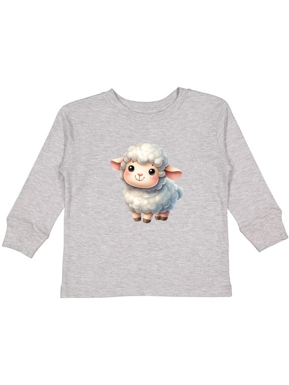 Baby Sheep Boys or Girls Long Sleeve Toddler T-Shirt