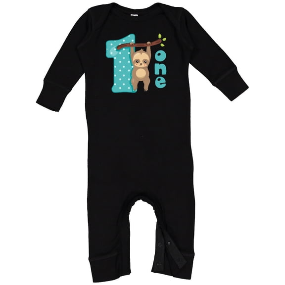 Inktastic Baby Sloth 1st Birthday Baby Romper Coveralls