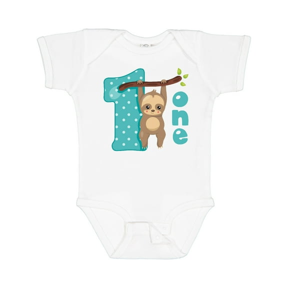 Inktastic Baby Sloth 1st Birthday Boys or Girls Baby Bodysuit