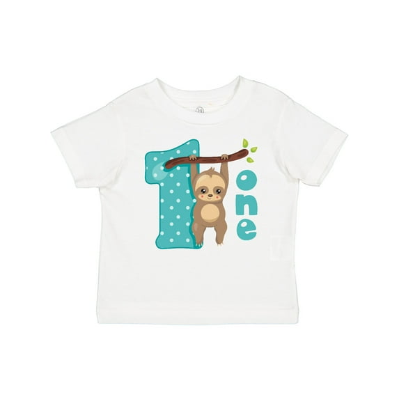 Inktastic Baby Sloth 1st Birthday Boys or Girls Baby T-Shirt