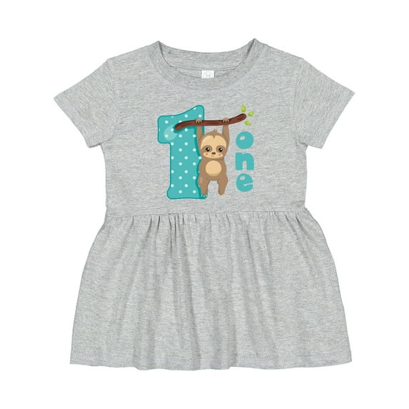Inktastic Baby Sloth 1st Birthday Girls Baby Dress