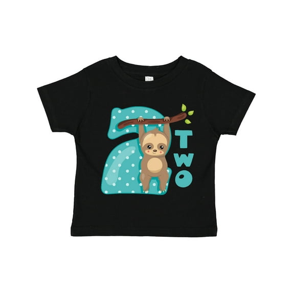 Inktastic Baby Sloth 2nd Birthday Boys or Girls Toddler T-Shirt
