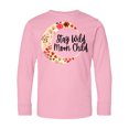 thumbnail image 1 of Inktastic Baby Stay Wild Moon Child Crescent Moon with Flowers Long Sleeve Youth T-Shirt, 1 of 5