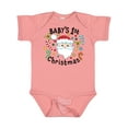 thumbnail image 1 of Inktastic Baby's 1st Christmas Santa with Candy Canes Boys or Girls Baby Bodysuit, 1 of 5