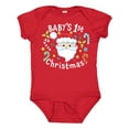thumbnail image 1 of Inktastic Baby's 1st Christmas Santa with Candy Canes Boys or Girls Baby Bodysuit, 1 of 5