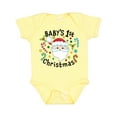 thumbnail image 1 of Inktastic Baby's 1st Christmas Santa with Candy Canes Boys or Girls Baby Bodysuit, 1 of 5