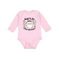 thumbnail image 1 of Inktastic Baby's 1st Christmas Santa with Candy Canes Boys or Girls Long Sleeve Baby Bodysuit, 1 of 5