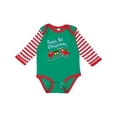 thumbnail image 1 of Inktastic Baby's 1st Christmas Train with Presents and Tree Boys or Girls Long Sleeve Baby Bodysuit, 1 of 5