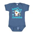 thumbnail image 1 of Inktastic Baby's 1st Christmas with Cute Penguin and Snowflakes Boys or Girls Baby Bodysuit, 1 of 5