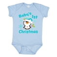 thumbnail image 1 of Inktastic Baby's 1st Christmas with Cute Penguin and Snowflakes Boys or Girls Baby Bodysuit, 1 of 5