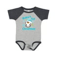 thumbnail image 1 of Inktastic Baby's 1st Christmas with Cute Penguin and Snowflakes Boys or Girls Baby Bodysuit, 1 of 5