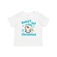 thumbnail image 1 of Inktastic Baby's 1st Christmas with Cute Penguin and Snowflakes Boys or Girls Baby T-Shirt, 1 of 5