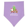 thumbnail image 1 of Inktastic Baby's 1st Christmas with Santa Reindeer and Tree Baby Bandana Bib, 1 of 4