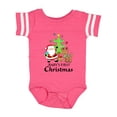 thumbnail image 1 of Inktastic Baby's 1st Christmas with Santa Reindeer and Tree Boys or Girls Baby Bodysuit, 1 of 5