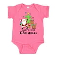 thumbnail image 1 of Inktastic Baby's 1st Christmas with Santa Reindeer and Tree Boys or Girls Baby Bodysuit, 1 of 5