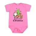 thumbnail image 1 of Inktastic Baby's 1st Christmas with Santa Reindeer and Tree Boys or Girls Baby Bodysuit, 1 of 5