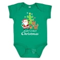 thumbnail image 1 of Inktastic Baby's 1st Christmas with Santa Reindeer and Tree Boys or Girls Baby Bodysuit, 1 of 5