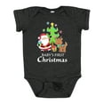 thumbnail image 1 of Inktastic Baby's 1st Christmas with Santa Reindeer and Tree Boys or Girls Baby Bodysuit, 1 of 5
