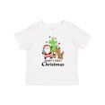thumbnail image 1 of Inktastic Baby's 1st Christmas with Santa Reindeer and Tree Boys or Girls Baby T-Shirt, 1 of 5